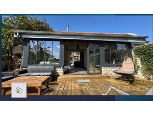 3MN BRÉVAL - Maison type Grange d'Architecte - 2 chambres - véranda - cave - terrain envir