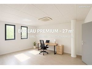 Bureau Premium 27 m² – Clim  Fibre  Terrasse – Prêt à travailler