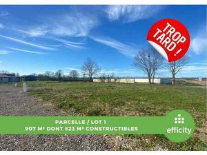 Terrain constructible viabilisé à vendre