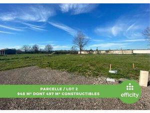 Terrain constructible viabilisé à vendre