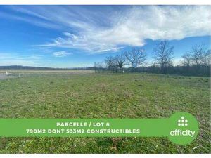 Terrain constructible viabilisé à vendre