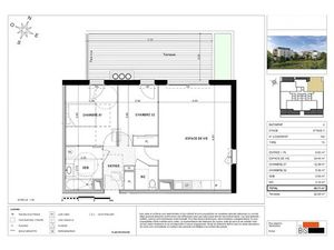 Vente appartement 3 pièces 66.11 m² à Sciez (74140)  333 900 €