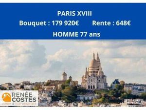 Viager occupé - H77 ans - PARIS (75018)