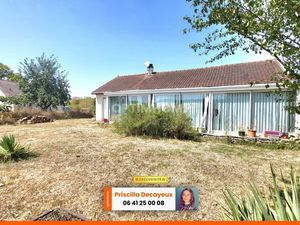 Maison Plain-pied - 4 pièces - 2 chambres - Terrain 2121m² - 78 000€