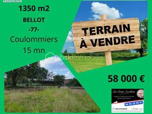 Terrain 1 350 m² Rebais