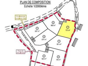 Terrain constructible viabilisé à vendre