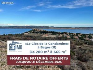 Terrain à bâtir à BAGES FRAIS DE NOTAIRES OFFERTS date limite 31/12/2026