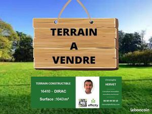 Terrain 1 043 m² Dirac