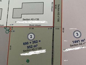 Terrain 952 m² Saint Vallier