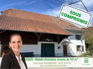 Vente maison 6 pièces 755 m² Fislis (68480)