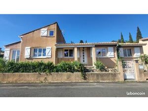 Maison de plain-pied 100 m²  3 chambres + bureau  au calme à 5 min de Béziers – Terrain pi