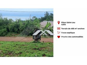 Terrain 495 m² Piton Saint Leu
