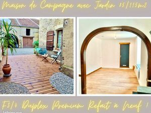 Maison de ville T3/T4 à Jussey entièrement rénovée - 80 m² avec terrasse  jardin et hangar