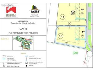 Terrain 389 m² Ledringhem