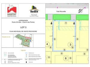Terrain 445 m² Ledringhem
