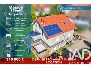 Annonce vente maison 6 pièces de 157m2 à Damprichard (25450) - ParuVendu.fr ref 9927826470
