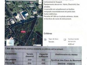 Terrain constructible à vendre