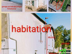 Ensemble immobilier à vendre – 392 m² : habitation  commerce  garage et grand jardin