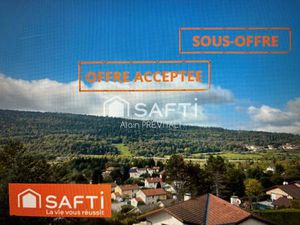 Vue dégagée  terrain 987 m²