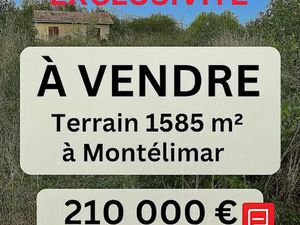 Vente terrain 1585 m² à Montelimar (26200)  210 000 €