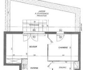 APPARTEMENT DE DEUX PIECES AVEC TERRASSE ET JARDIN DANS UNE RESIDENCE TRES RECENTE