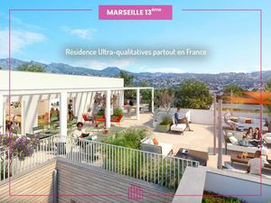 Vente appartement neuf 1 pièces 18m2 Marseille 13eme - 110820 € - Surface Privée