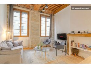 Location meublée appartement 2 pièces 40 m² à Lyon 1er (69001)  1 850 €