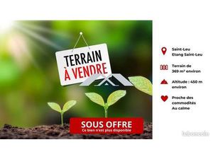 Terrain 369 m² Saint-Leu