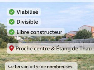 Terrain constructible 700 m² – Marseillan Ville – Proche centre