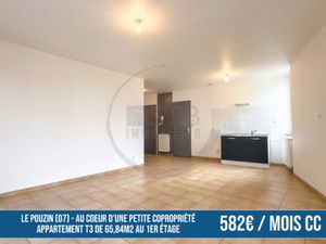 À louer Le Pouzin Appartement T3 de 65 84m2