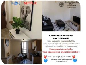 Location meublée appartement 2 pièces 30 m² à La fleche (72200)  600 €