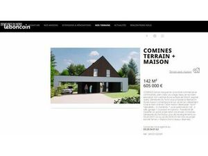 Terrain 955 m² Quesnoy-sur-Deûle