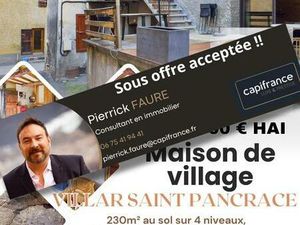 Maison de village à vendre à Villar Saint Pancrace