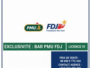 EXCLUSIVITE : Bar PMU FDJ ? Emplacement stratégique Sud