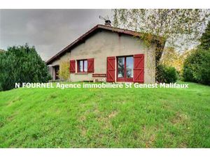 JONZIEUX 42660 Maison plain-pied exposée Sud édifiée sur vide sanitaire 82m² habitables 2 