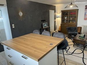 T3 RDC  meublé et équipé  62m2  avec grand cours sans parking