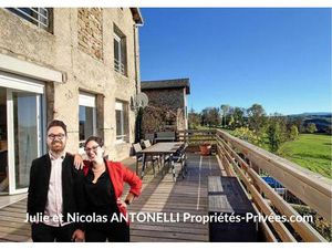 Les Villettes 43600 maison 109m² 3 chambres UNE TERRASSE AVEC VUE PANORAMIQUE