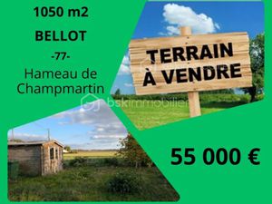 Vente terrain 1050 m² à Rebais (77510)  55 000 €