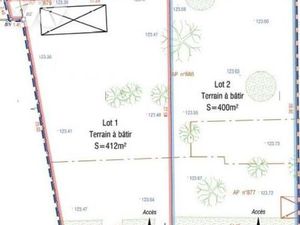 Terrain 412 m² FLEURY LES AUBRAIS