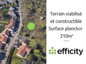 Terrain constructible viabilisé woippy