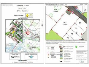 Terrain constructible – Le Gua (17600) – 509 m²