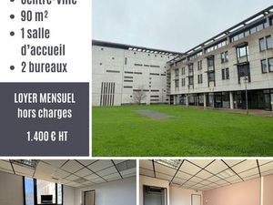 Location bureaux blois centre 90 m²