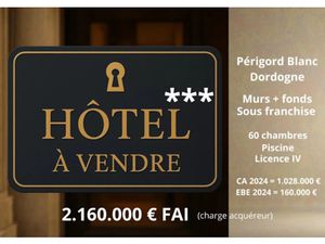 Vente hôtel 2000 m² à Perigueux (24000)  2 160 000 €