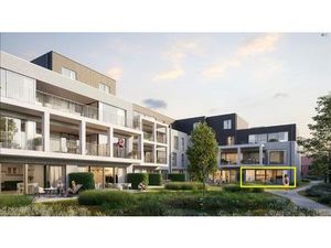 Gelijkvloers 3 slaapkamer appartement met zui gericht terras