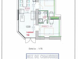 Appartement T3 avec terrasse et jardin – Gray