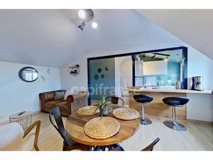 A VENDRE -Exclusivité - Saint-Quay-Portrieux (22) - T2 bis sous combles  espace nuit cabin