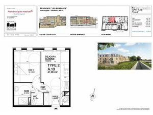 Appartement 2 pièces 42 m²