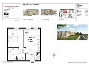 Appartement 3 pièces 41 m²