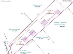 Terrain à bâtir Sainte Anne 1600m2
