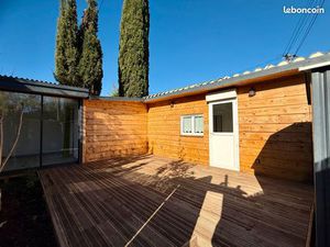 Mobil-homme rénové style chalet tout confort